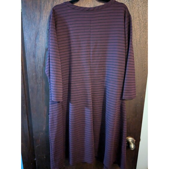 Lane Bryant 22/24 Striped Half Sleeve Dress - Picture 4 of 7